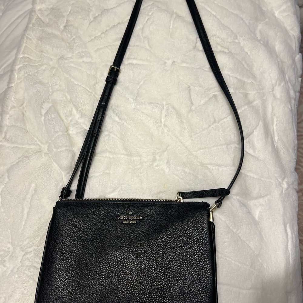 Kate Spade Textured Black Crossbody Bag